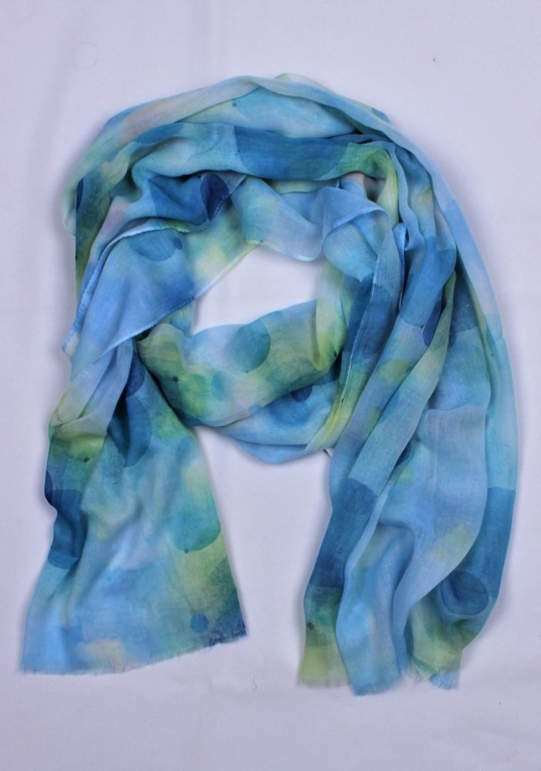 Alice & Lily printed scarf blue Style : SC/5004BLU image 0
